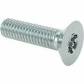 Bsc Preferred Zinc-Plated Alloy Steel Torx Flat Head Screws M4 x 0.7 mm Thread Size 16 mm Long, 50PK 90236A134